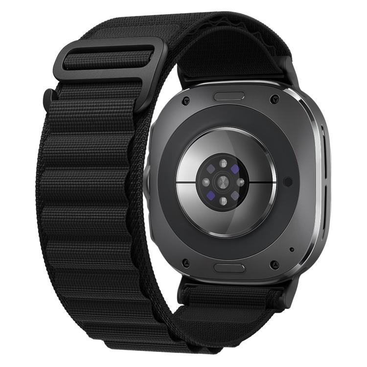For Samsung Galaxy Watch Ultra 47mm / Ultra 2025 xDfind Black Buckle Loop Nylon Watch Band(Black) - Mega Discount Store LebanonLebanon