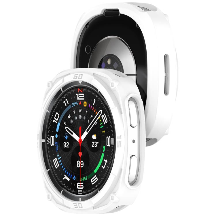 For Samsung Galaxy Watch8 40mm Hollow Digital Armor TPU Watch Protective Cover(White) - Mega Discount Store LebanonLebanon
