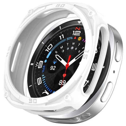For Samsung Galaxy Watch8 40mm Hollow Digital Armor TPU Watch Protective Cover(White) - Mega Discount Store LebanonLebanon