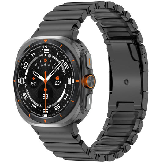 For Samsung Galaxy Watch8 / 8 Classic Turtle Buckle Dual Color Titanium Metal Silicone Watch Band(Black Black) - Mega Discount Store LebanonLebanon
