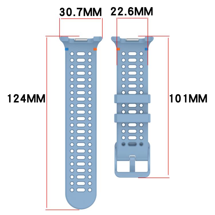 For Samsung Galaxy Watch8 / Watch8 Classic Eight - shaped Buckle Breathable Stitched Silicone Watch Band(Yellow) - Mega Discount Store LebanonLebanon