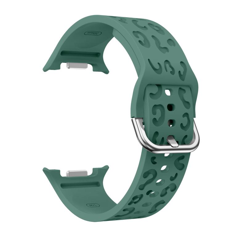 For Samsung Galaxy Watch8 / Watch8 Classic Leopard Print Silicone Watch Band(Cactus Green) - Mega Discount Store LebanonLebanon