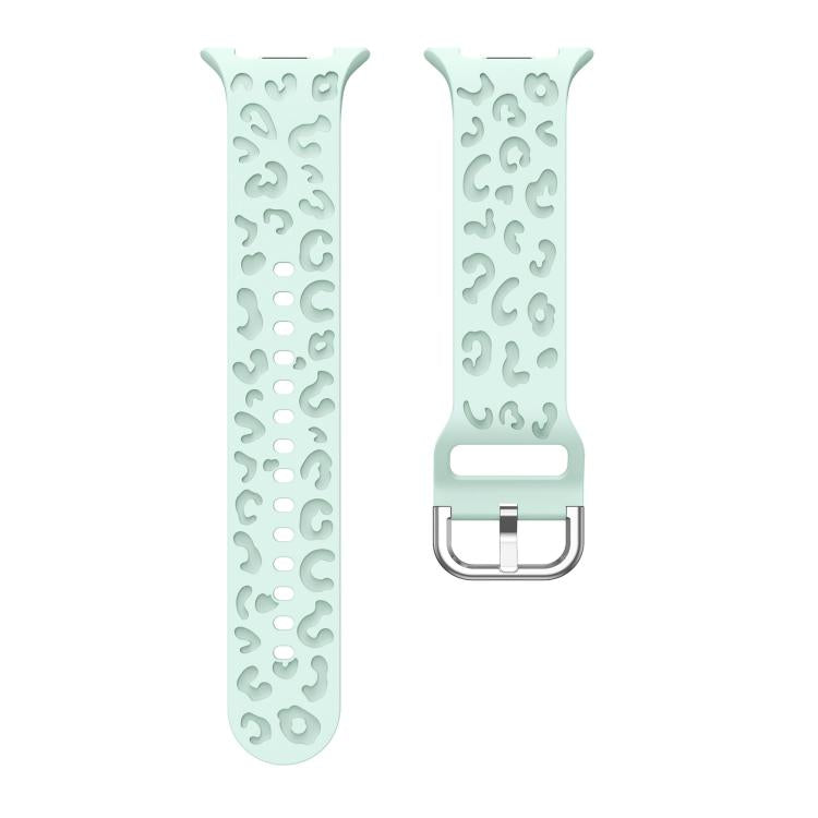 For Samsung Galaxy Watch8 / Watch8 Classic Leopard Print Silicone Watch Band(Mint Green) - Mega Discount Store LebanonLebanon
