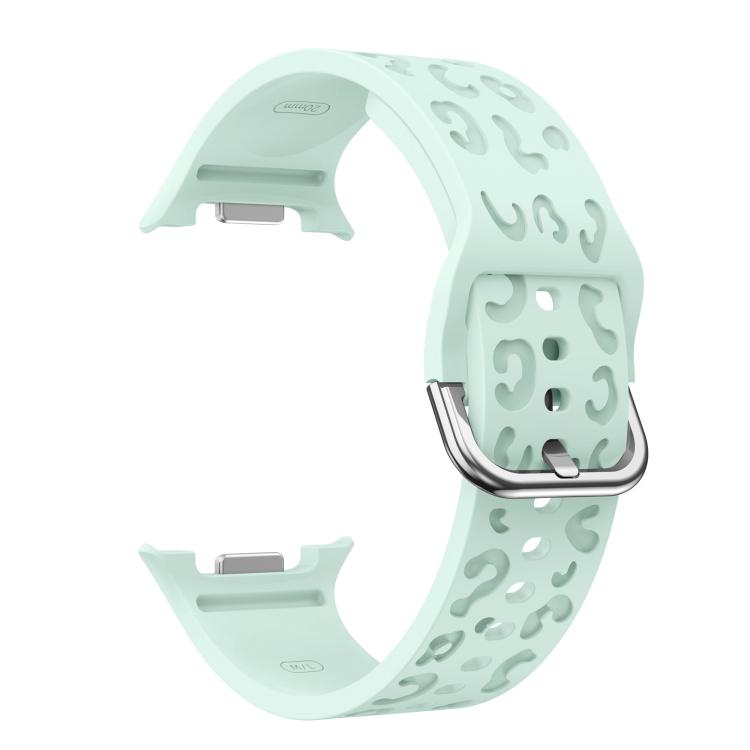 For Samsung Galaxy Watch8 / Watch8 Classic Leopard Print Silicone Watch Band(Mint Green) - Mega Discount Store LebanonLebanon