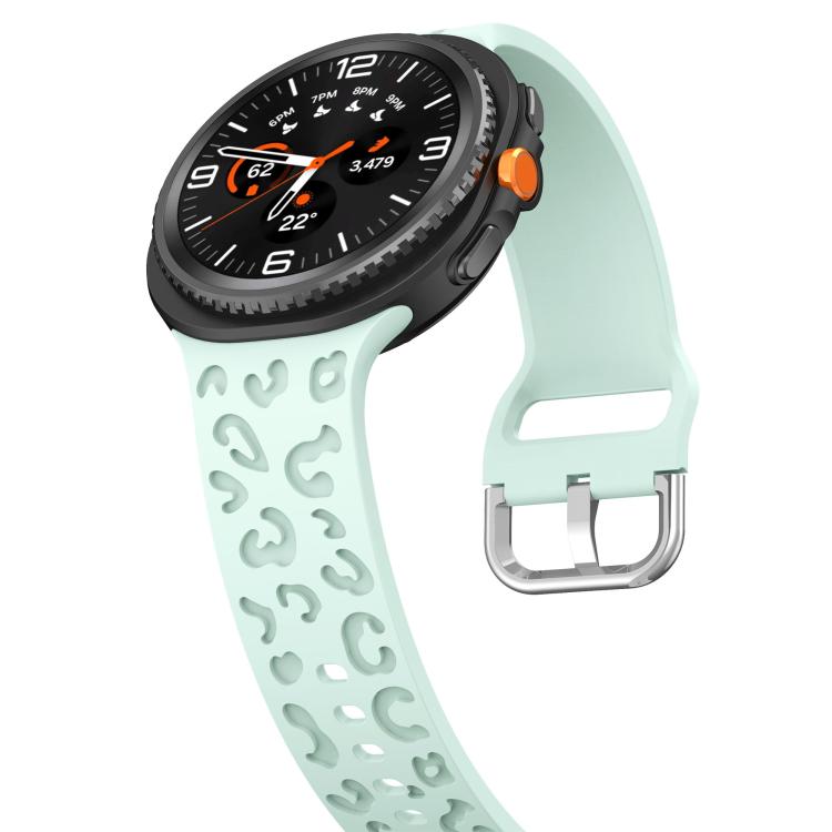 For Samsung Galaxy Watch8 / Watch8 Classic Leopard Print Silicone Watch Band(Mint Green) - Mega Discount Store LebanonLebanon