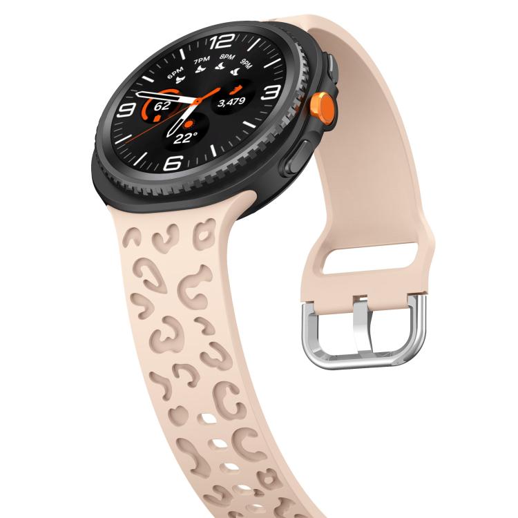 For Samsung Galaxy Watch8 / Watch8 Classic Leopard Print Silicone Watch Band(Pink) - Mega Discount Store LebanonLebanon