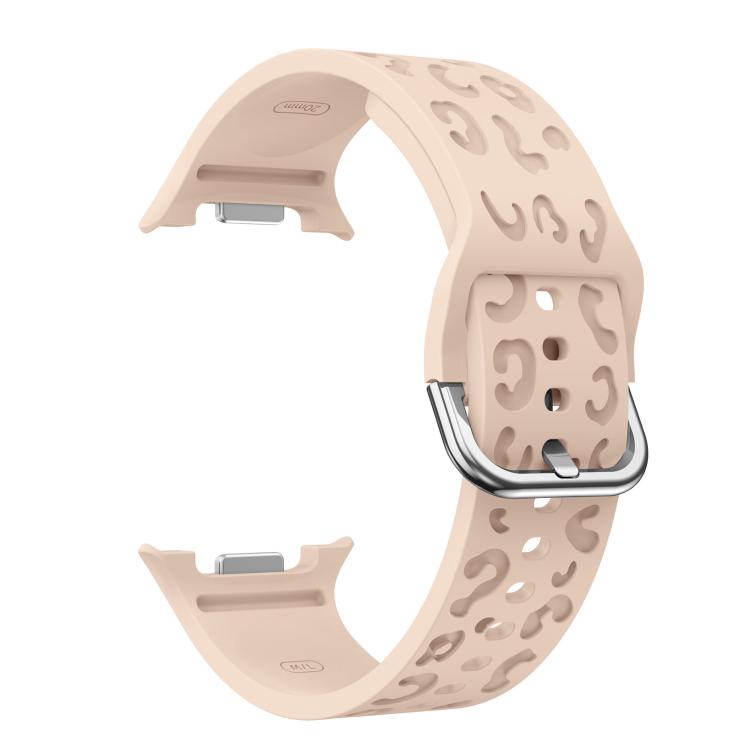 For Samsung Galaxy Watch8 / Watch8 Classic Leopard Print Silicone Watch Band(Pink) - Mega Discount Store LebanonLebanon