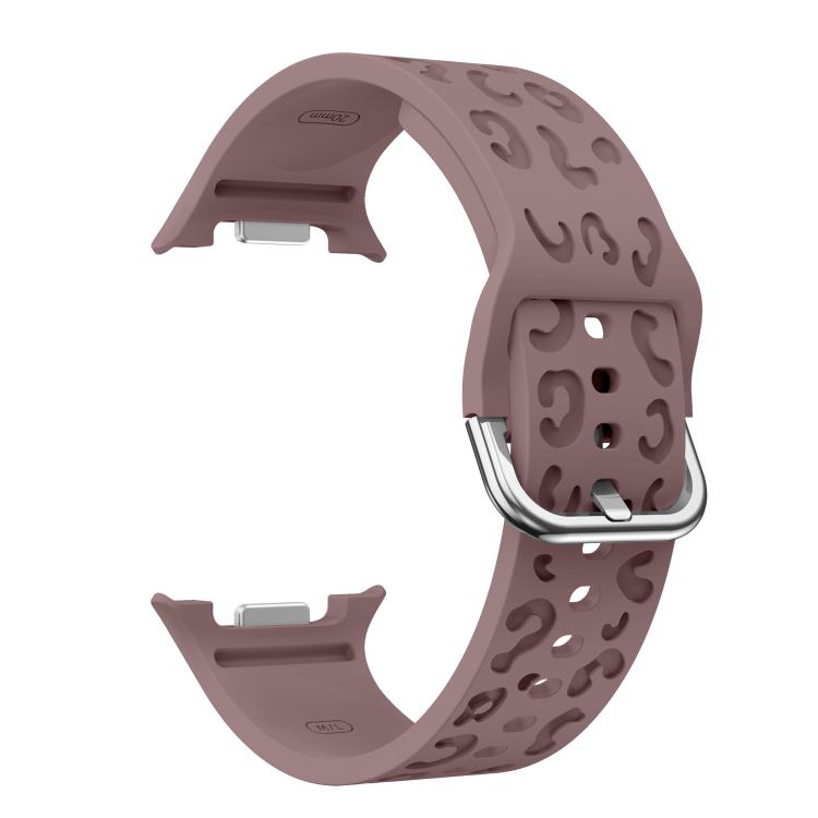 For Samsung Galaxy Watch8 / Watch8 Classic Leopard Print Silicone Watch Band(Smoky Purple) - Mega Discount Store LebanonLebanon