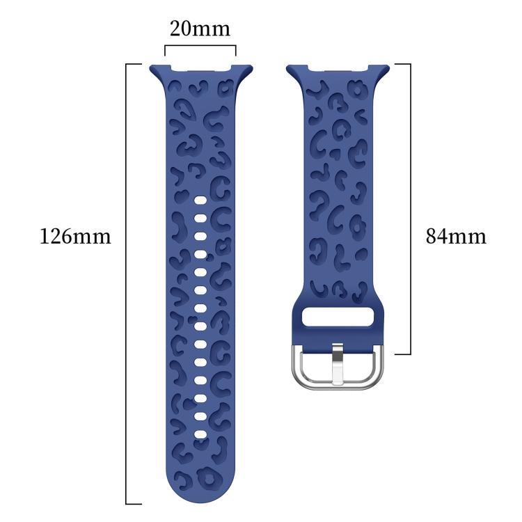 For Samsung Galaxy Watch8 / Watch8 Classic Leopard Print Silicone Watch Band(Space Grey) - Mega Discount Store LebanonLebanon