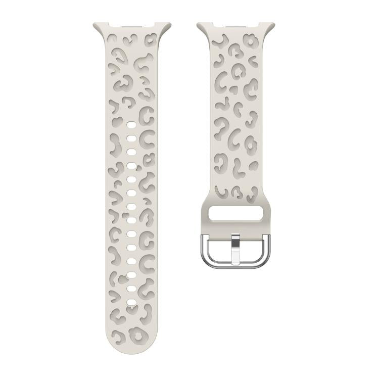 For Samsung Galaxy Watch8 / Watch8 Classic Leopard Print Silicone Watch Band(Starlight) - Mega Discount Store LebanonLebanon