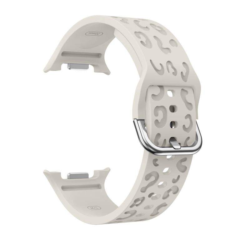 For Samsung Galaxy Watch8 / Watch8 Classic Leopard Print Silicone Watch Band(Starlight) - Mega Discount Store LebanonLebanon