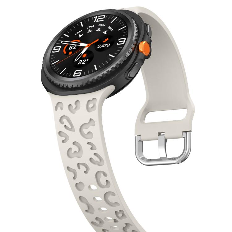 For Samsung Galaxy Watch8 / Watch8 Classic Leopard Print Silicone Watch Band(Starlight) - Mega Discount Store LebanonLebanon