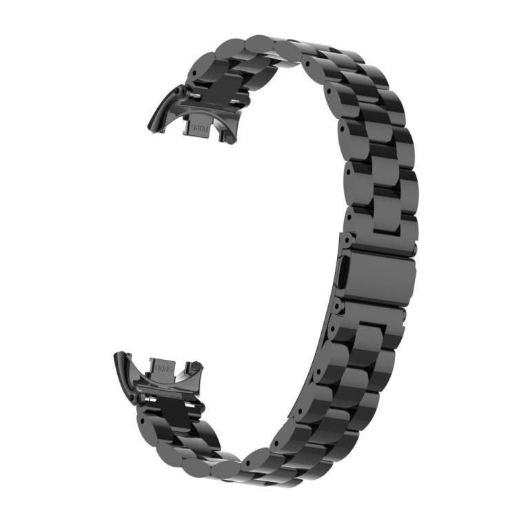 For Xiaomi Band 9 / 8 Tri - beads Flat Buckle Titanium Alloy Watch Band(Black) - Mega Discount Store LebanonLebanon