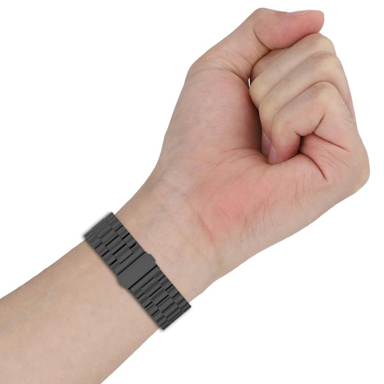 For Xiaomi Band 9 / 8 Tri - beads Flat Buckle Titanium Alloy Watch Band(Silver) - Mega Discount Store LebanonLebanon