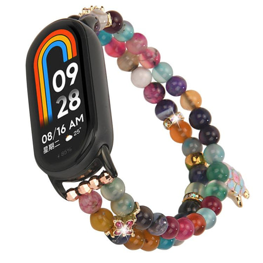 For Xiaomi Smart Band 10 / 9 / 8 Dual Row Beaded Chain Watch Band(Colorful Turtle) - Mega Discount Store LebanonLebanon