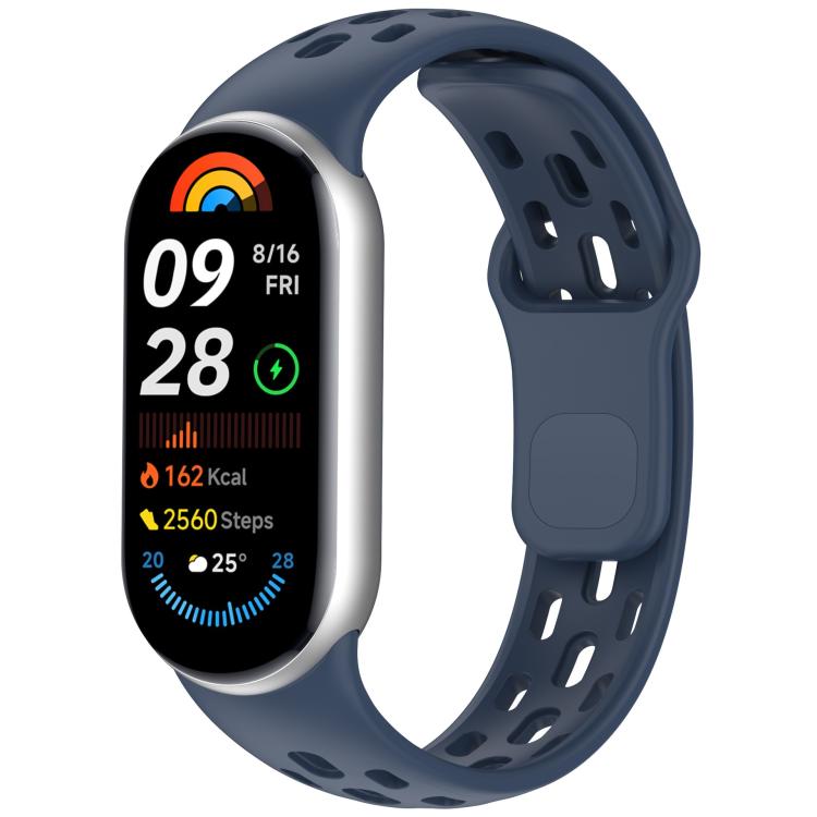 For Xiaomi Smart Band 10 / 9 / 8 Honeycomb Hole Breathable TPU Watch Band(Dark Blue) - Mega Discount Store LebanonLebanon