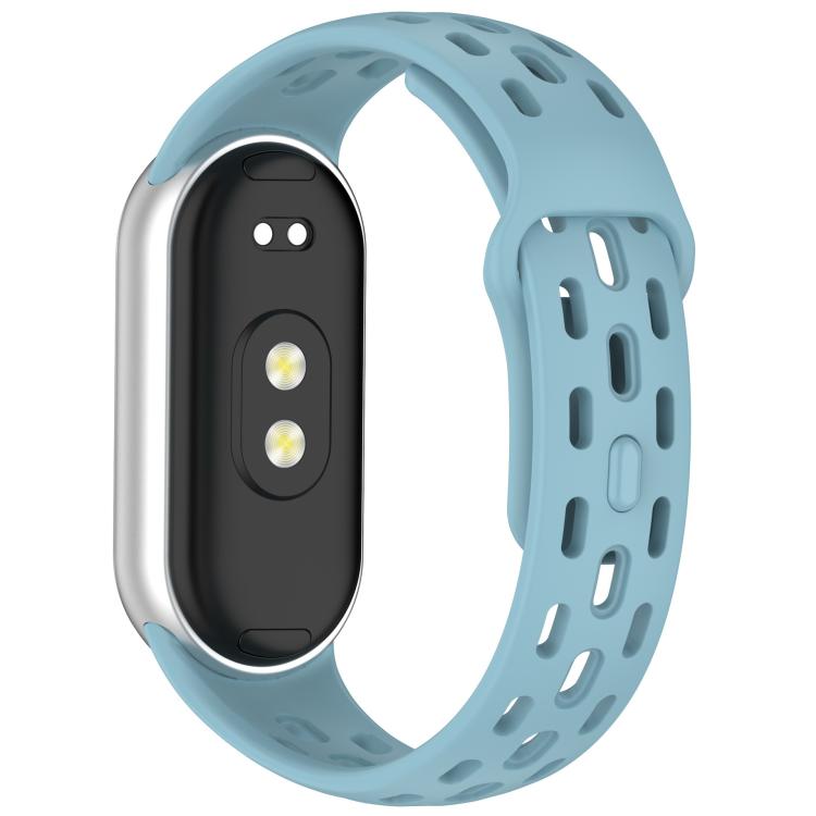 For Xiaomi Smart Band 10 / 9 / 8 Honeycomb Hole Breathable TPU Watch Band(Light Blue) - Mega Discount Store LebanonLebanon