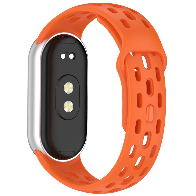 For Xiaomi Smart Band 10 / 9 / 8 Honeycomb Hole Breathable TPU Watch Band(Orange) - Mega Discount Store LebanonLebanon