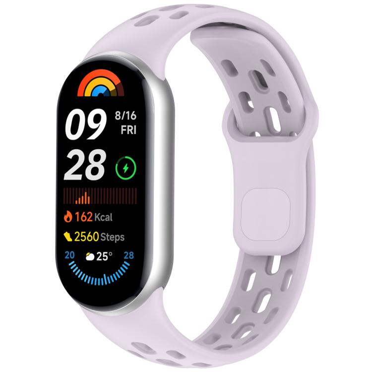 For Xiaomi Smart Band 10 / 9 / 8 Honeycomb Hole Breathable TPU Watch Band(Purple) - Mega Discount Store LebanonLebanon