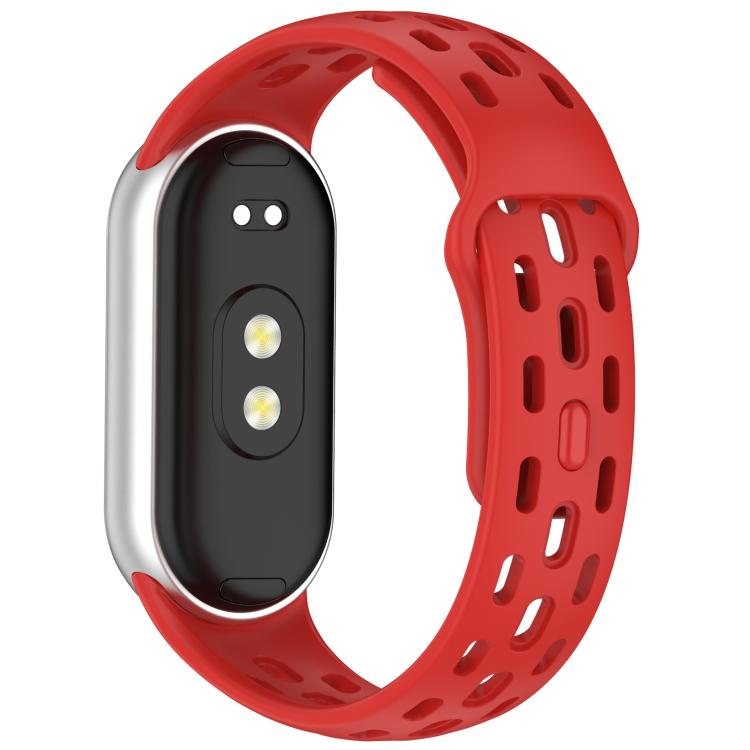 For Xiaomi Smart Band 10 / 9 / 8 Honeycomb Hole Breathable TPU Watch Band(Red) - Mega Discount Store LebanonLebanon