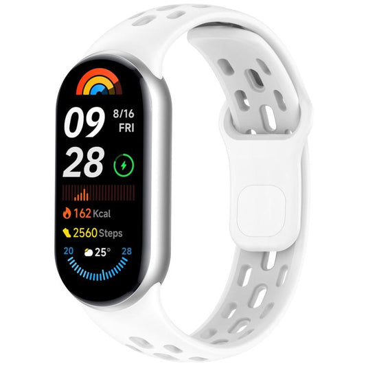 For Xiaomi Smart Band 10 / 9 / 8 Honeycomb Hole Breathable TPU Watch Band(White) - Mega Discount Store LebanonLebanon
