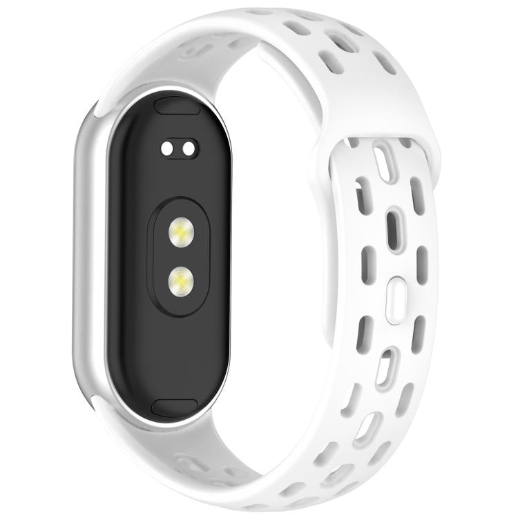 For Xiaomi Smart Band 10 / 9 / 8 Honeycomb Hole Breathable TPU Watch Band(White) - Mega Discount Store LebanonLebanon