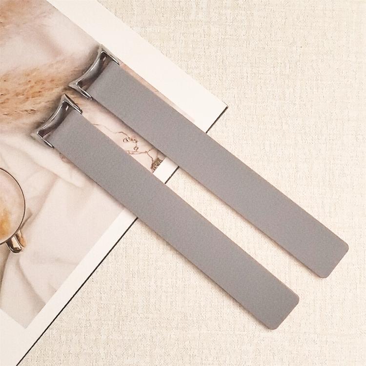 For Xiaomi Smart Band 10 / 9 / 8 Lychee Texture Soft Magnetic Silicone Watch Strap(Gray Orange) - Mega Discount Store LebanonLebanon