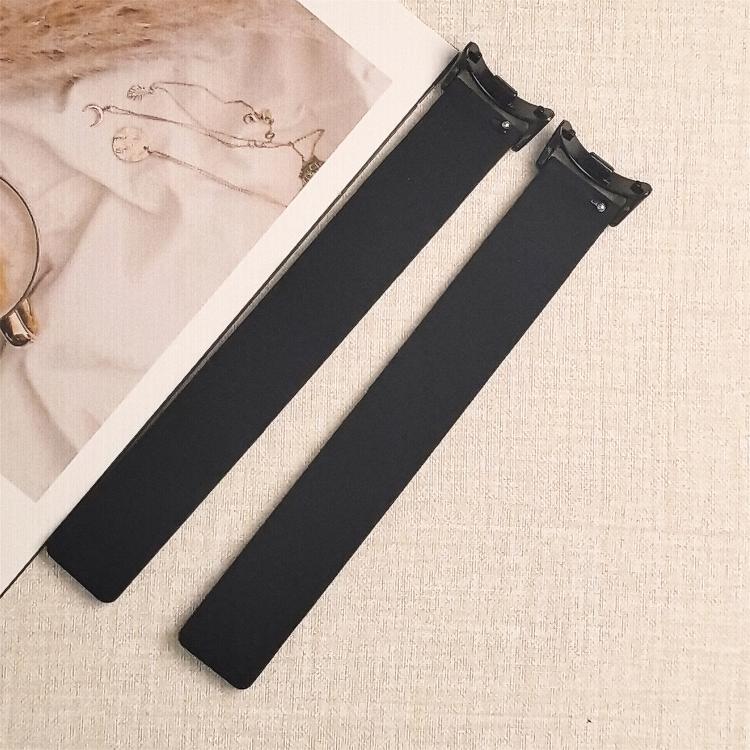 For Xiaomi Smart Band 10 / 9 / 8 Lychee Texture Soft Magnetic Silicone Watch Strap(Green Black) - Mega Discount Store LebanonLebanon