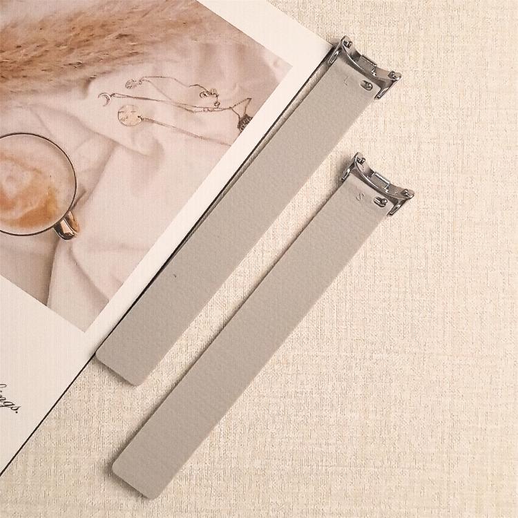 For Xiaomi Smart Band 10 / 9 / 8 Lychee Texture Soft Magnetic Silicone Watch Strap(Milk Tea White) - Mega Discount Store LebanonLebanon