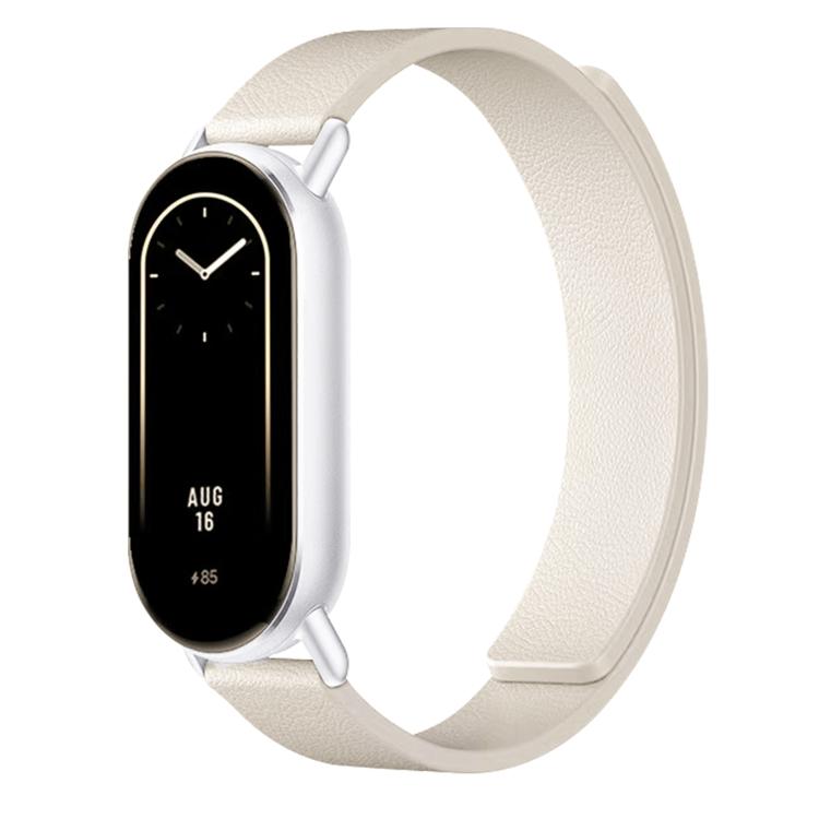 For Xiaomi Smart Band 10 / 9 / 8 Lychee Texture Soft Magnetic Silicone Watch Strap(Starlihgt) - Mega Discount Store LebanonLebanon
