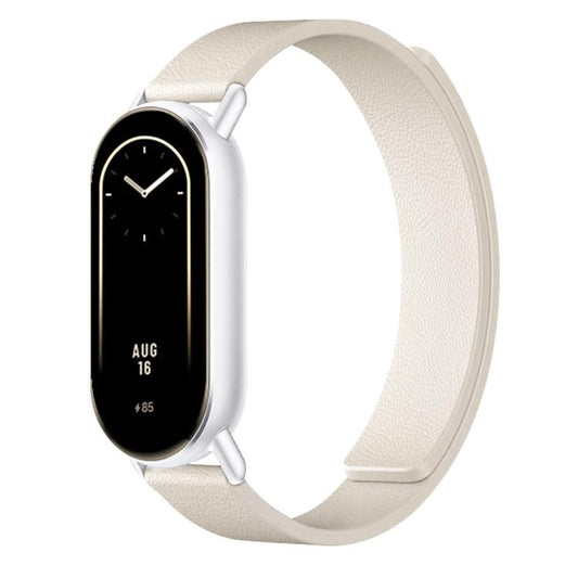 For Xiaomi Smart Band 10 / 9 / 8 Lychee Texture Soft Magnetic Silicone Watch Strap(Starlihgt) - Mega Discount Store LebanonLebanon