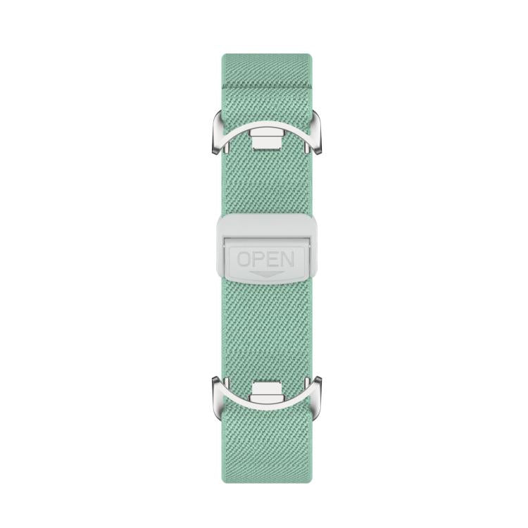 For Xiaomi Smart Band 10 / 9 / 8 Metal Head Magnetic Plastic Buckle Elastic Nylon Watch Band(Aqua) - Mega Discount Store LebanonLebanon