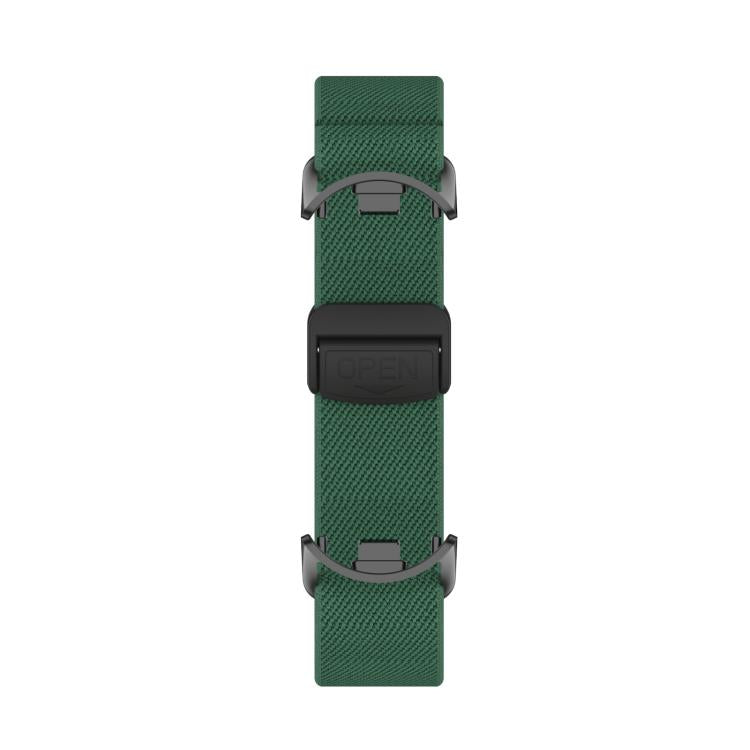 For Xiaomi Smart Band 10 / 9 / 8 Metal Head Magnetic Plastic Buckle Elastic Nylon Watch Band(Army Green) - Mega Discount Store LebanonLebanon