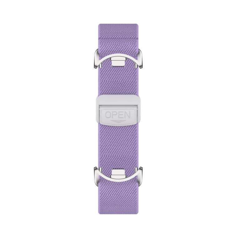 For Xiaomi Smart Band 10 / 9 / 8 Metal Head Magnetic Plastic Buckle Elastic Nylon Watch Band(Lavender) - Mega Discount Store LebanonLebanon
