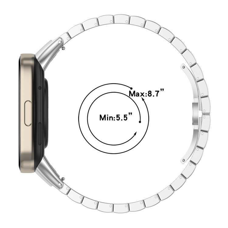 For Xiaomi Smart Band 10 / 9 / 8 NFC 14mm xDfind One - bead Bamboo Solid Stainless Steel Watch Band(Black) - Mega Discount Store LebanonLebanon