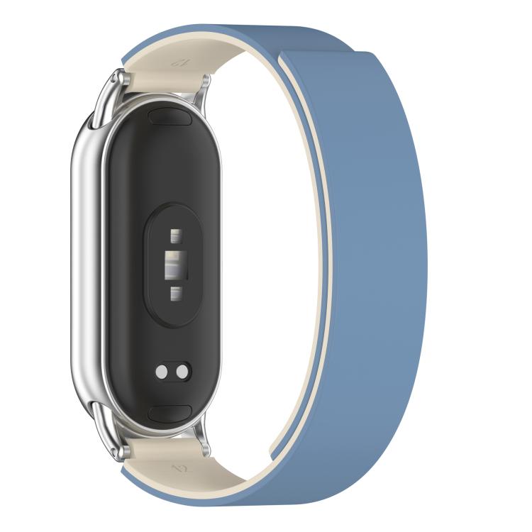 For Xiaomi Smart Band 10 / 9 / 8 Soft Silicone Magnetic Watch Band(Blue Starlight) - Mega Discount Store LebanonLebanon