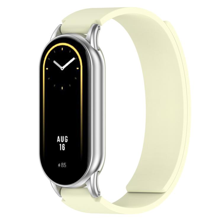 For Xiaomi Smart Band 10 / 9 / 8 Soft Silicone Magnetic Watch Band(Milky White) - Mega Discount Store LebanonLebanon