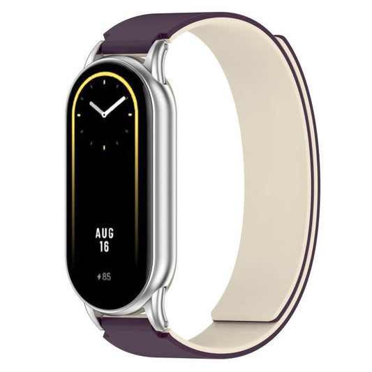 For Xiaomi Smart Band 10 / 9 / 8 Soft Silicone Magnetic Watch Band(Purple Starlight) - Mega Discount Store LebanonLebanon