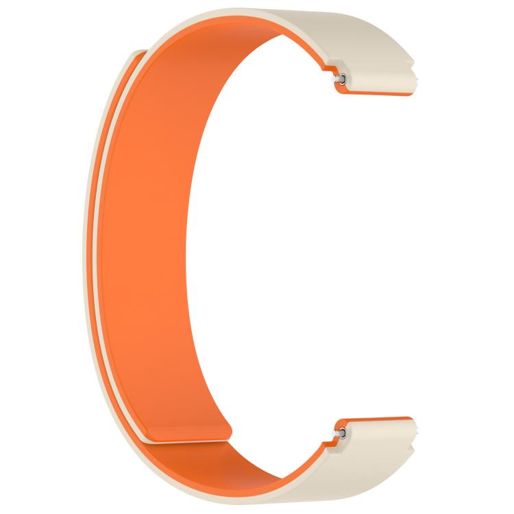 For Xiaomi Smart Band 10 / 9 / 8 Soft Silicone Magnetic Watch Band(Starlight Orange) - Mega Discount Store LebanonLebanon