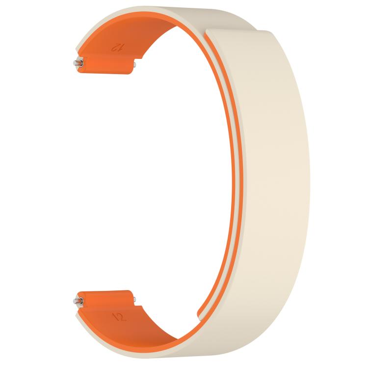 For Xiaomi Smart Band 10 / 9 / 8 Soft Silicone Magnetic Watch Band(Starlight Orange) - Mega Discount Store LebanonLebanon