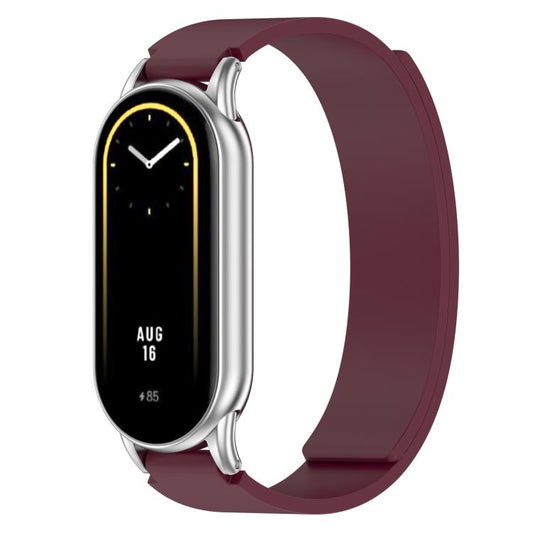 For Xiaomi Smart Band 10 / 9 / 8 Soft Silicone Magnetic Watch Band(Wine Red) - Mega Discount Store LebanonLebanon