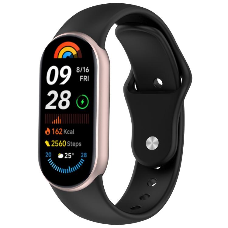 For Xiaomi Smart Band 10 / 9 / 8 xDfind Reverse Buckle Silicone Watch Band(Black) - Mega Discount Store LebanonLebanon