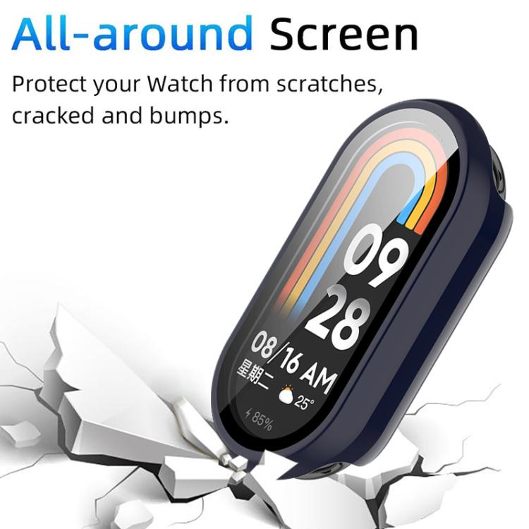 For Xiaomi Smart Band 10 xDfind Tempered Film Integrated PC Watch Protective Cover(Ink Blue) - Mega Discount Store LebanonLebanon