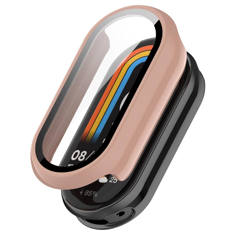 For Xiaomi Smart Band 10 xDfind Tempered Film Integrated PC Watch Protective Cover(Pink) - Mega Discount Store LebanonLebanon