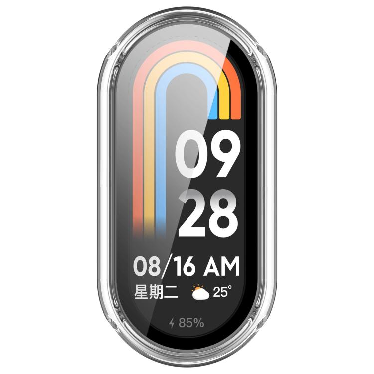 For Xiaomi Smart Band 10 xDfind Tempered Film Integrated PC Watch Protective Cover(Transparent White) - Mega Discount Store LebanonLebanon