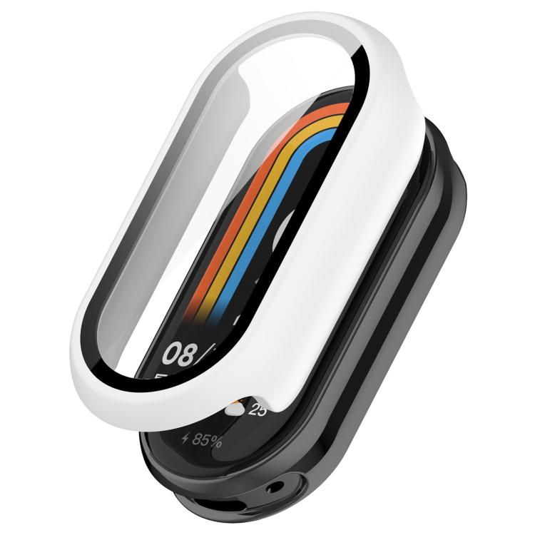 For Xiaomi Smart Band 10 xDfind Tempered Film Integrated PC Watch Protective Cover(White) - Mega Discount Store LebanonLebanon