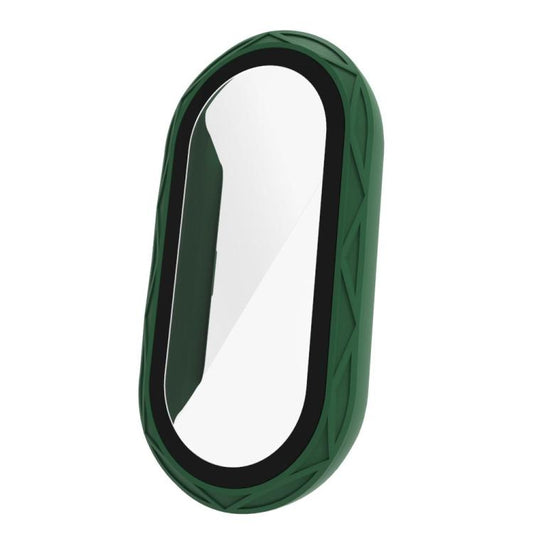 For Xiaomi Smart Band 9 / 9 NFC / 8 NFC Bird Nest Texture Tempered Glass Film Integrated PC Watch Cover(Dark Green) - Mega Discount Store LebanonLebanon