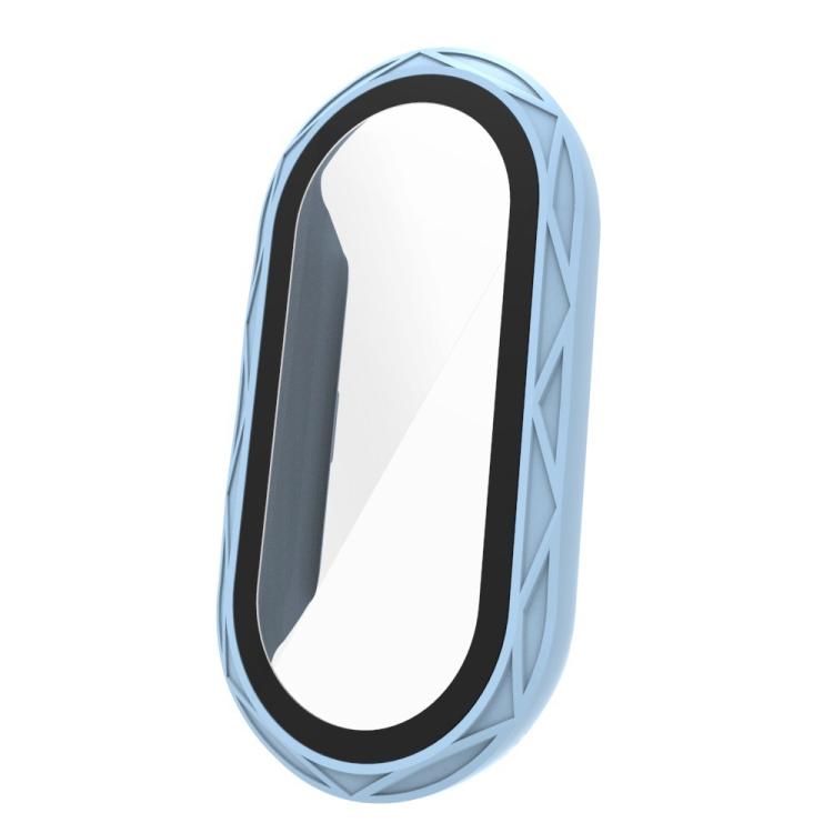For Xiaomi Smart Band 9 / 9 NFC / 8 NFC Bird Nest Texture Tempered Glass Film Integrated PC Watch Cover(Light Blue) - Mega Discount Store LebanonLebanon