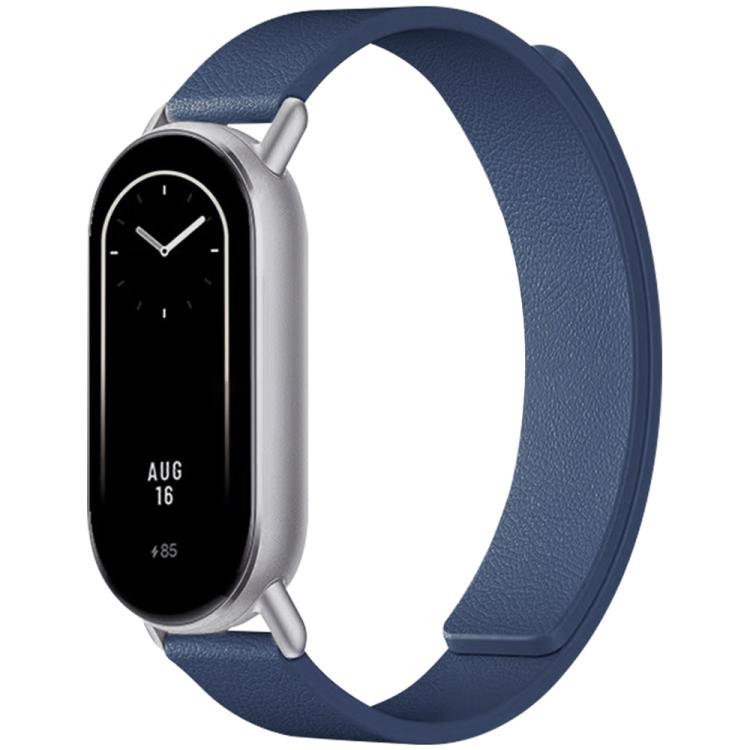 For Xiaomi Smart Bnad 10 / 9 / 8 xDfind Litchi Texture Magnetic Silicone Watch Band(Midnight Blue) - Mega Discount Store LebanonLebanon