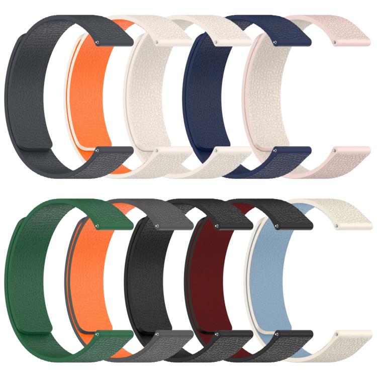 For Xiaomi Smart Bnad 10 / 9 / 8 xDfind Litchi Texture Magnetic Silicone Watch Band(Starlight) - Mega Discount Store LebanonLebanon